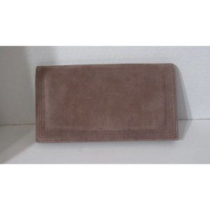 Noevir Gray Large Leather Wallet